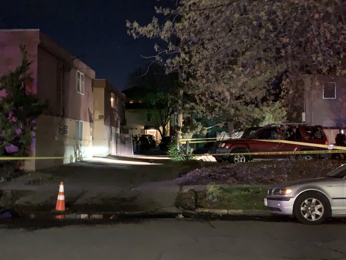 BREAKING: Eugene Police investigating a shooting at an apartment complex at 500 E. 18th Ave. Witnesses report hearing 5-7 loud gun shots followed by a car screech away. Ambulance left the scene code 3. <a href="/DuckTVNews/">Duck TV News</a>