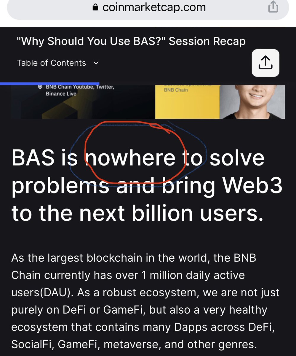 SlothoshiCoin's tweet photo. @cz_binance @binance is that a typo on @CoinMarketCap article ?? https://t.co/kOd2Z4DdcX