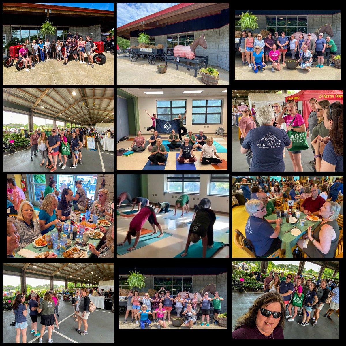 Day 3 of our NC Peakers Gala ended with morning yoga then brunch at the State Farmers Market. What an amazing weekend with our NC Peakers from several groups. Peak on Y’all! ❤️💪⛰🙌<a href="/MyPeakChallenge/">My Peak Challenge</a> <a href="/SamHeughan/">Sam Heughan</a> <a href="/PeakersRaleigh/">Raleigh Peakers</a> <a href="/WNCPeakers/">WNC Peakers</a> <a href="/TriadPeakers/">Piedmont Triad Peakers</a> <a href="/CLTAreaPeakers/">Charlotte Area Peakers</a> #MPC2022