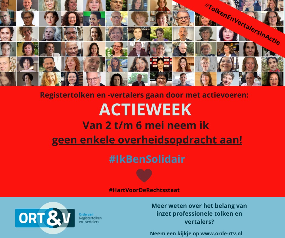 Overheid, deze week zult u het zonder #registertolken en #registervertalers moeten doen. #TolkenEnVertalersInActie <a href="/BBVTUPTIA/">BBVT-UPTIJ</a> <a href="/CBTIBKVT/">CBTI-BKVT</a> <a href="/uepo_de/">UEPO.de</a> <a href="/interpretaatioo/">Henry Líu</a> <a href="/PZO_ZZP/">PZO</a> @StZZPNederland <a href="/FNVZZP/">FNV Zelfstandigen</a> <a href="/deZZP1/">deZZP</a> <a href="/Het_OM/">Openbaar Ministerie</a> <a href="/MEGonzalezPere2/">M.E. González Pérez</a> <a href="/PieterOmtzigt/">Pieter Omtzigt</a> <a href="/MartijnBax12/">Martijn Bax</a>