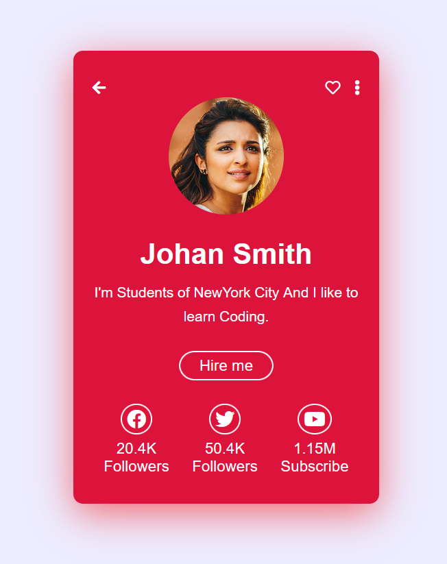 devshahjalal's tweet photo. Profile Card Design with HTML, CSS &amp; JavaScript Developer Shahjalal Tutorials'2022 https://t.co/MoKLIVe1qJ