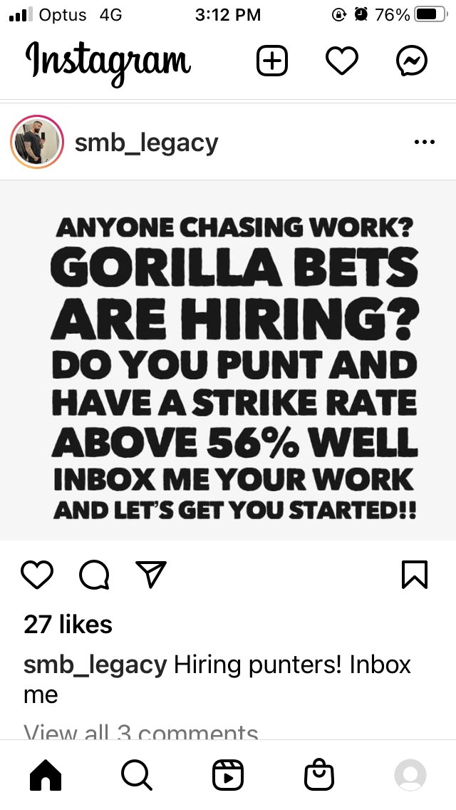 tones2026's tweet photo. Gorilla Bets are hiring? #56percent https://t.co/zckWBXzBDC