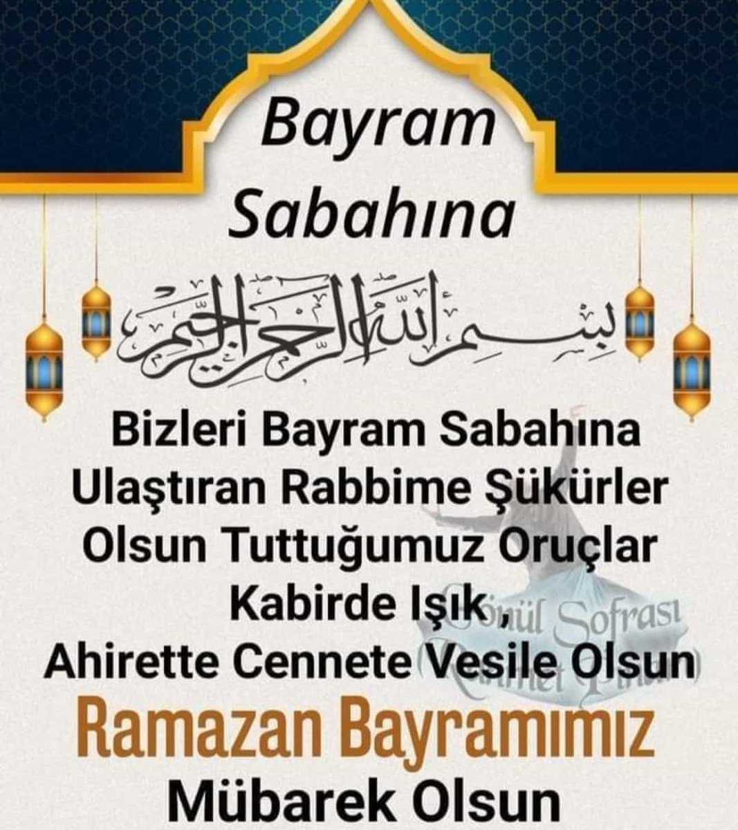 Ramazan bayramınız mübarek olsun allah dualarınızı kabul etsin inşallah erbaadan
