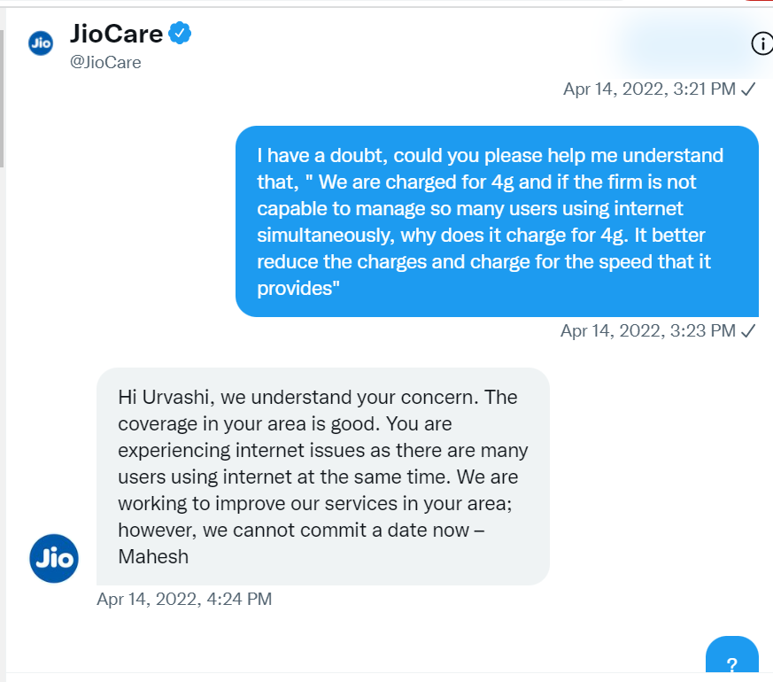uru_parmar's tweet photo. @_MukeshAmbani I wish I could get the right answer to this! Anyways, the only solution I could find is switching to Airtel! Providing what it charges for! https://t.co/y3zliPZ8zW