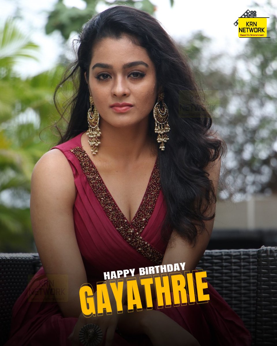 Wishing the Very Gorgeous & Talented @SGayathrie, a Very Happy Birthday...❤️🎉💯

 #HBDGayathrie #Gayathrie #GayathrieShankar #HappyBirthdayGayathrie #KRNNETWORK #KRNNETWORKHBD #KRNNETWORKHBDGayathrieShankar |