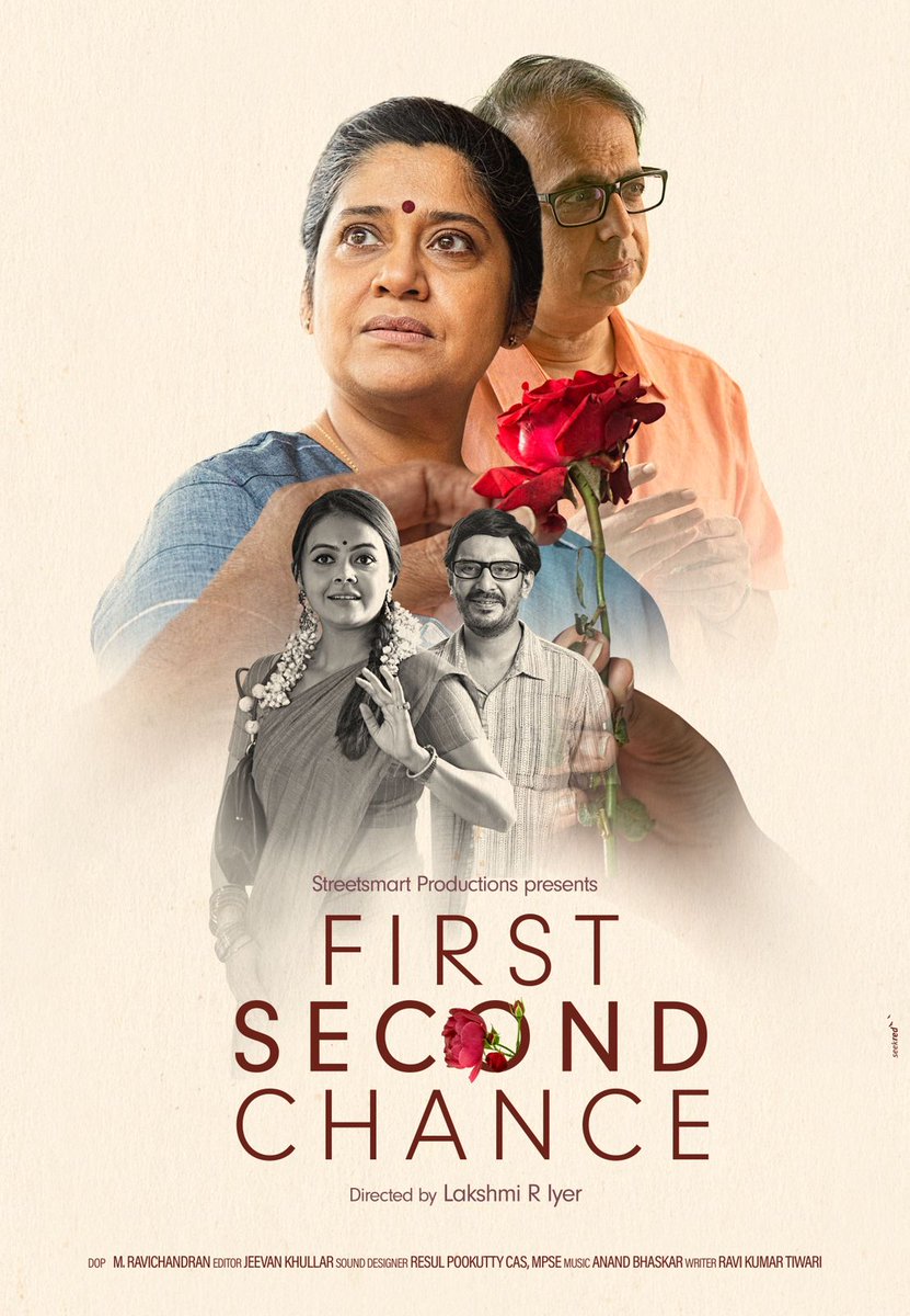 First Look poster of #FirstSecondChance, starring #RenukaShahane, #AnanthMahadevan, @Devoleena_23, #SaahilUppal and #NikhilSangha... Produced-directed by @LakshmiRIyer...#GiveLifeAnotherChance