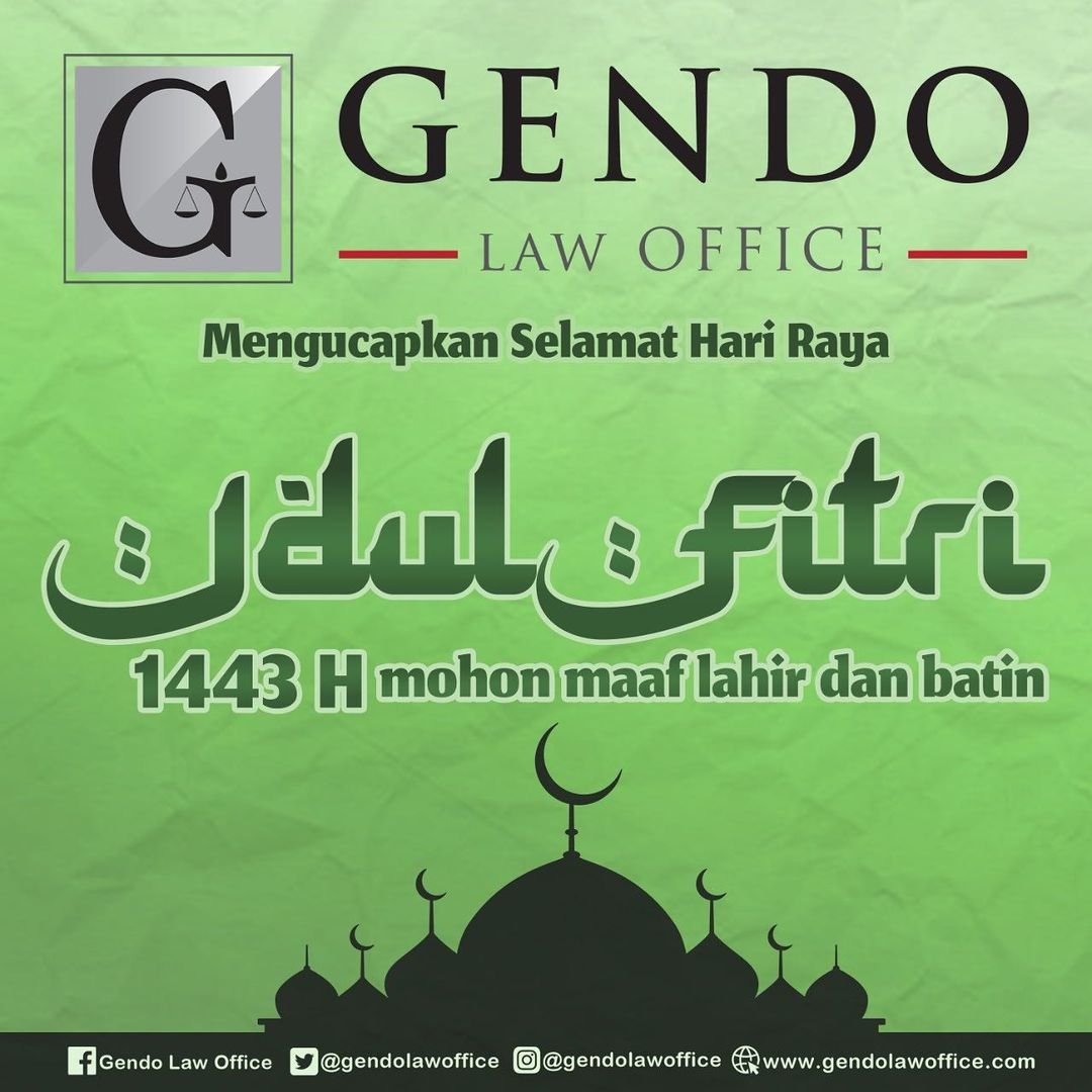 May allah grant all of your wishes this Eid.🙏🏽😇

Managing Partners <a href="/gendovara/">Wayan GENDO Suardana</a> dan seluruh keluarga Gendo Law Office <a href="/gendolawoffice/">gendolawoffice</a> mengucapkan selamat merayakan Idul Fitri 1443H. 
Mohon maaf lahir dan batin.

gendolawoffice.com
#Advokat
#LegalConsultant
#eidmubarak
#Repost