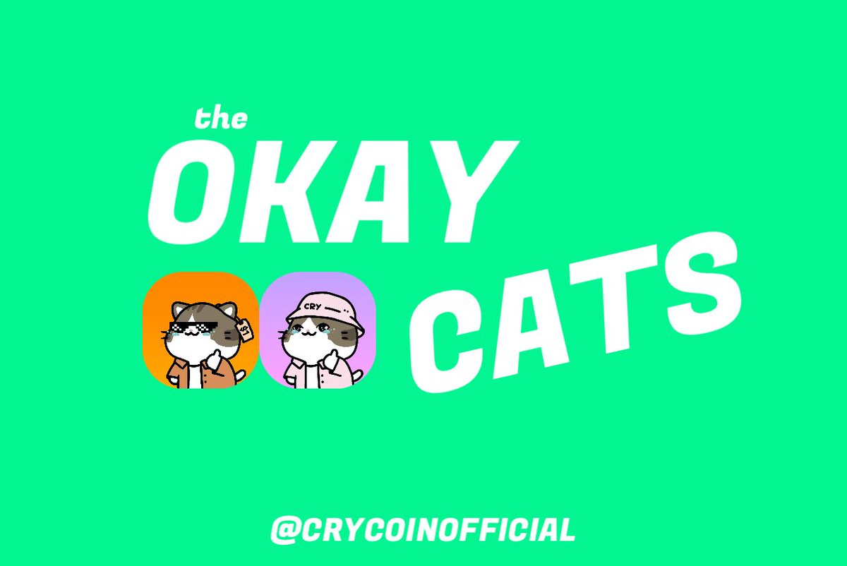 the Okay Cats - 5/22

Dropping 5 wl spots 

Like, retweet &amp; invite friends 

#OkayCats #Solana
