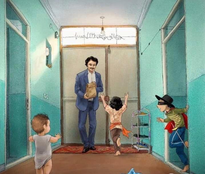 " سيظل أبي حباً يحكيه دعائي دائماً ، اللهُم لا تحرم أبي من الجنة ، فهو لم يحرمني شيء في الدنيا ."