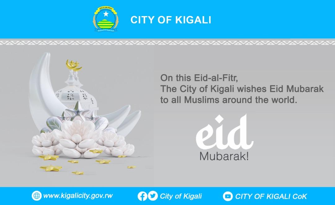 CityofKigali's tweet photo. Happy #EidAlFitr2022.
The City of Kigali wishes Eid Mubarak to all Muslims around the world.
#EidMubarak2022 https://t.co/d63XiYDCmz