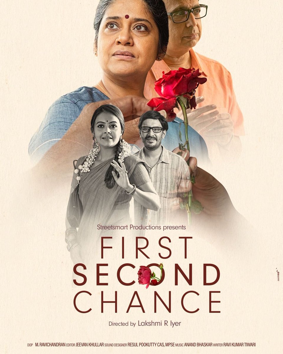 “If two hearts are meant to be together, Fate will get them together  No matter how long it takes.”  
#FirstSecondChance #GiveLifeAnotherChance
Produced & Directed by 
#LakshmiRIyer 
Cast #RenukaShahane #AnanthMahadevan
@Devoleena_23  
#SaahilUppal
#NikhilSangha

#ExpansionPR