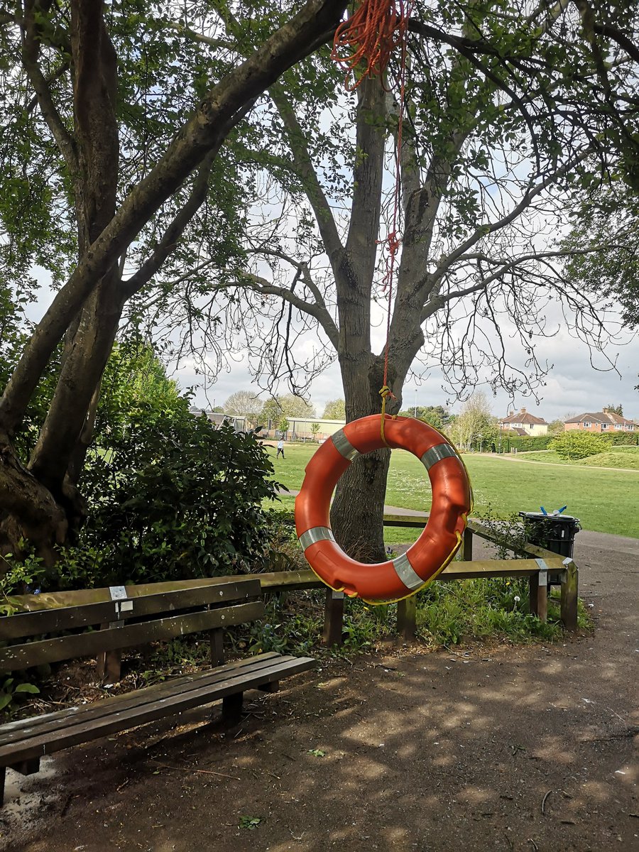 Where's a lifebelt when you need one? Wherever the local vandals have seen fit to dump it, clearly. #dangerous #vandalism