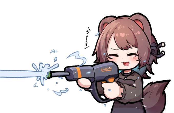 「holding water gun」 illustration images(Latest｜RT&Fav:50)