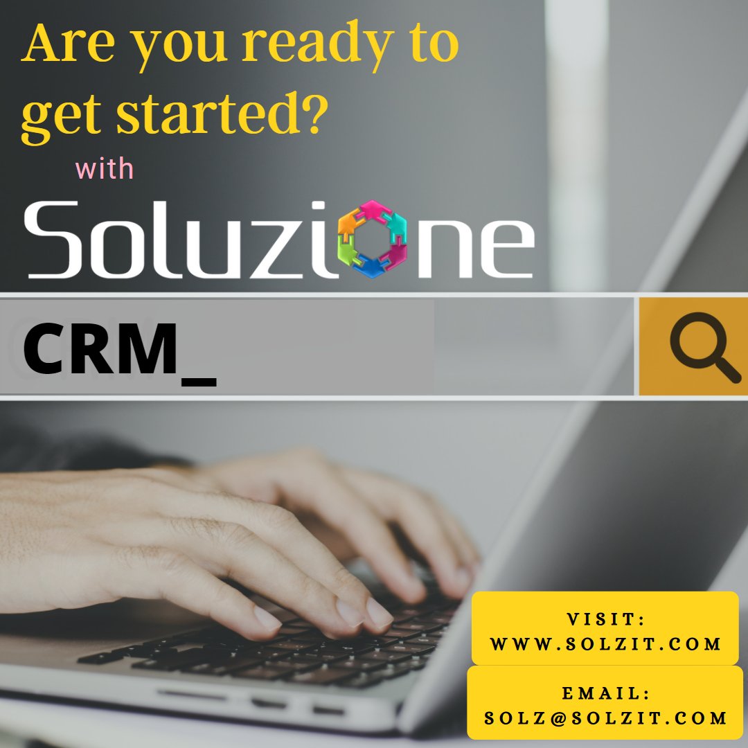 Read our CRM Getting Started guide to get you started with the Really Simple Systems CRM, so you are up and running as quickly as possible.

Visit: solzit.com/solzbiz/

#CRM #soluzione #ITServices #gettingstartedwithcrm #business #services #d365 #solzcrm #SolzIT #Implementcrm