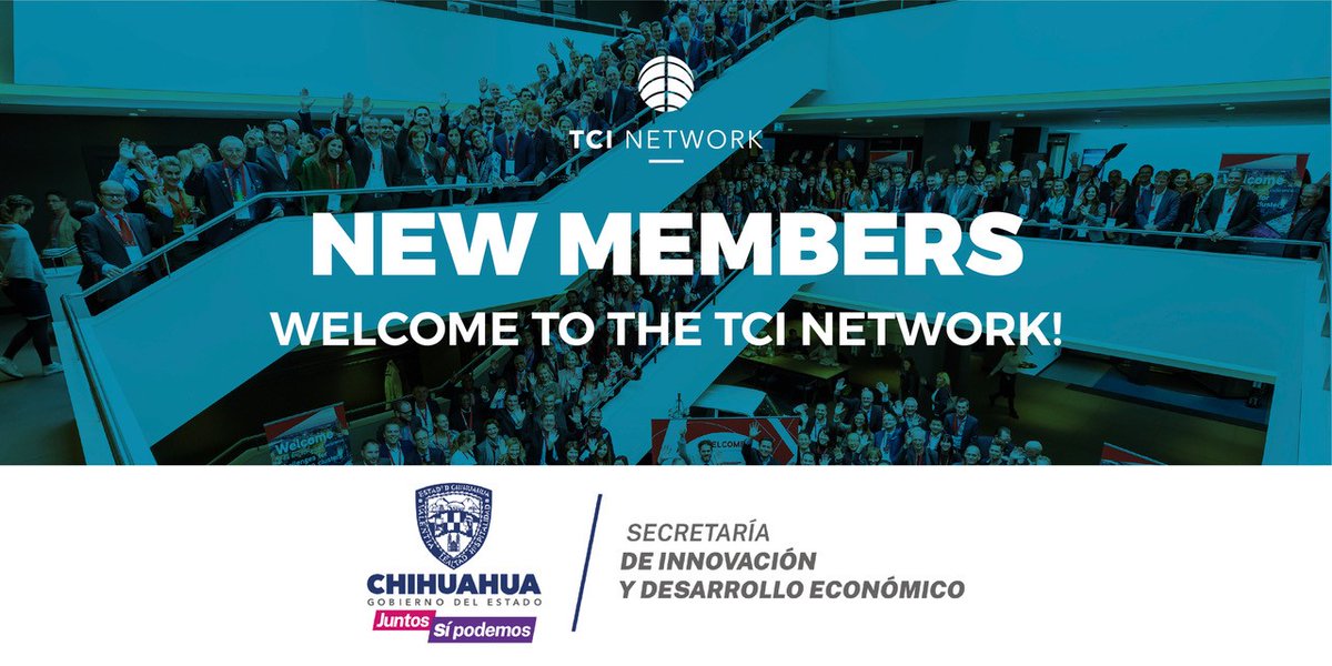 tcinetwork's tweet photo. We are delighted to welcome our new #TCINetwork member Secretaría de Innovación y Desarrollo Económico @SIDEChih 

Bienvenid@s! https://t.co/qjWGLKotnB
