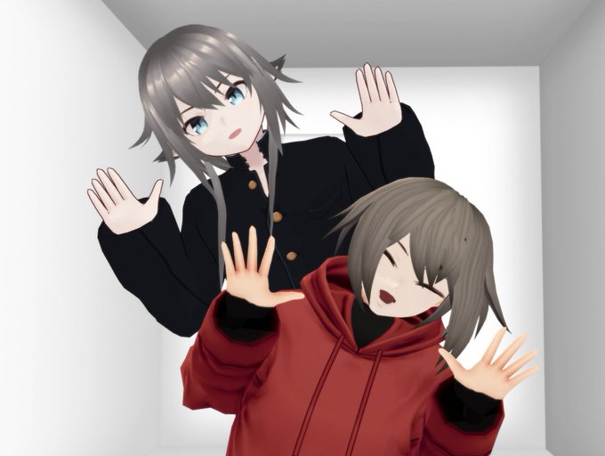 2年前に初めてVRoidで作ったルベルと比べるとやってること大体同じなのに全然違うな… 