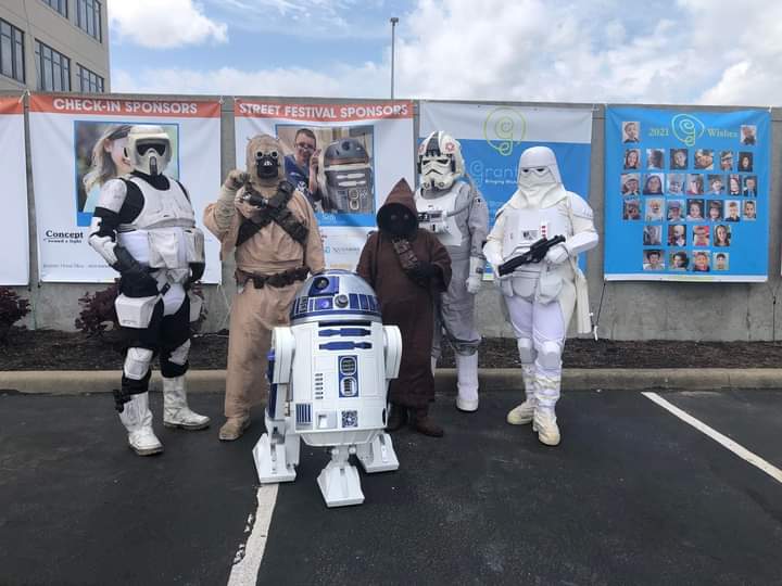 Bloodfin's tweet photo. Yesterday (5/1/22) Dathomir Squad and @MosEspaBase invaded OVER THE EDGE Event hosted by Granted.
#starwarsindiana #501st #rebellegion #MosEspaBase #dathomirsquad https://t.co/V6FCIgqGgS