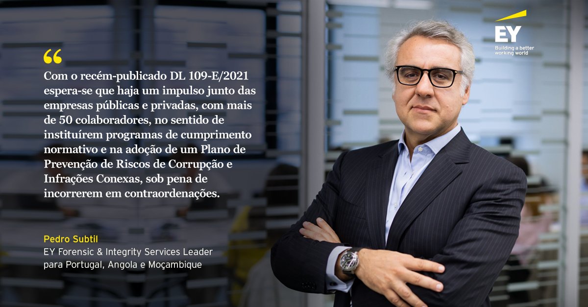 EY_Portugal's tweet photo. No último ano houve mais investimento em iniciativas de integridade e compliance. No entanto, um estudo realizado pela EY revela que esse aumento não está a ser comunicado de forma eficiente. Saiba mais sobre o tema aqui: https://t.co/hxsfQUoNmR
#EYIntegrityReport2022 https://t.co/Rfet0gkjZi