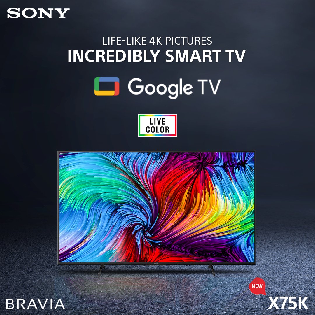 Sony India on Twitter "Presenting all new SonyBRAVIA X75K Google TV