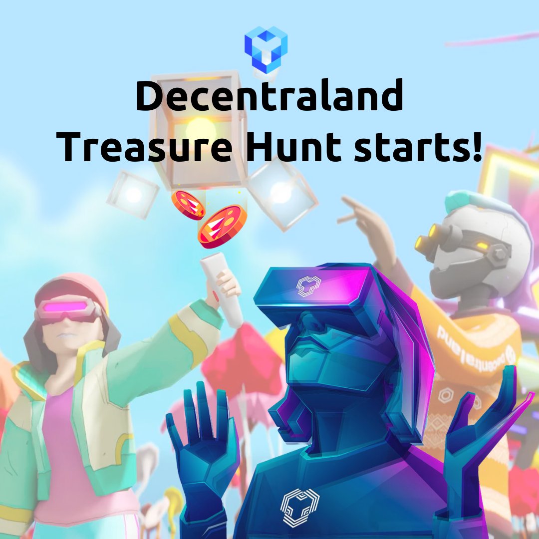 Go #YouHodler #TreasureHunt🚀
➡️$30,000 in $MANA
➡️unique #NFT
➡️branded merch

What is it❓A skill-based game taking place in <a href="/decentraland/">Decentraland</a> metaverse. Register and complete all the game’s tasks!
🚀 youhodler.com/decentraland-t…

<a href="/kubleag/">Kuble AG</a>  <a href="/im_dimneo/">Dimitris Neocleous</a> <a href="/vechainofficial/">VeChain</a> <a href="/ArcadesDigital/">Arcades Digital Studios</a>
