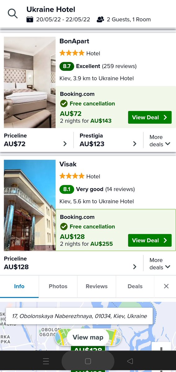 hamishneal's tweet image. So on @trivago, who have remained on board as a @ChelseaFC sponsor,  you can still book accommodation for locations in the Ukraine. Anyone else find this odd? At least they offer free cancellation in case the Russian invasion isn't over by the end of the month. Ahem. #spellplease