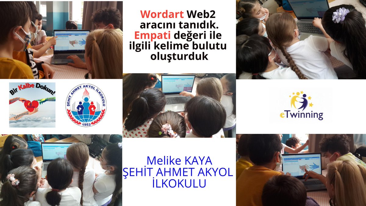 melikeky78's tweet photo. @BirDokun BİR KALBE DOKUN PROJESİ,Wordart Web2 aracıyla kelime bulutu oluşturma çalışmamız https://t.co/NecppY2iBW