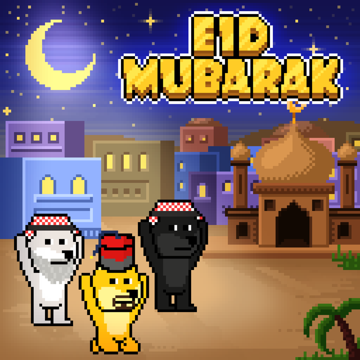 DooggiesNFT's tweet photo. Happy Eid UL Fitr to all our Muslim Community Members! 🎉

May all Dooggies be blessed to the moon and beyond 🌙🚀 https://t.co/WjT2zI99pR