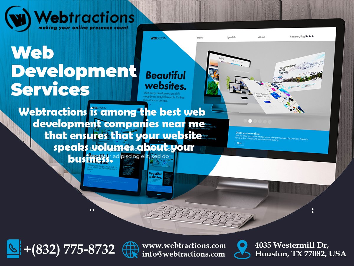 Webtractions1's tweet image. Webtractions is among the best web development companies near me that ensures that your website speaks volumes about your business.
#webdevolopment #webdevelopmentservices #webdesign #webdesigns #uidesign #webdesigncompany #uxdesign #uxd #ux #ui  #userexperiencedesign #uxdesign