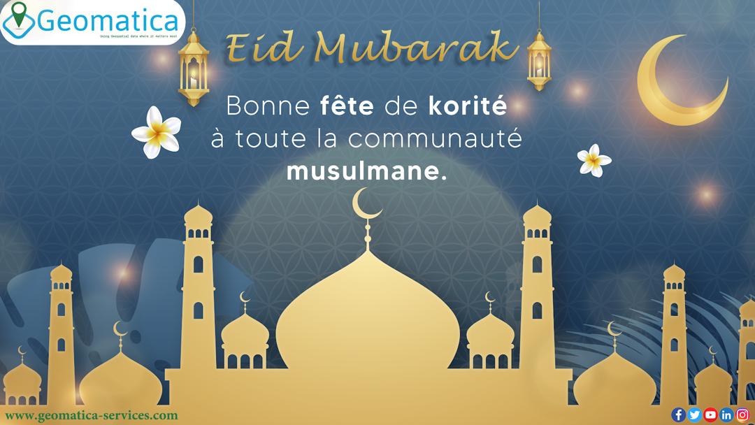 Geomatica vous souhaite bonne fête de korité.

#EidMubarak #korite2022