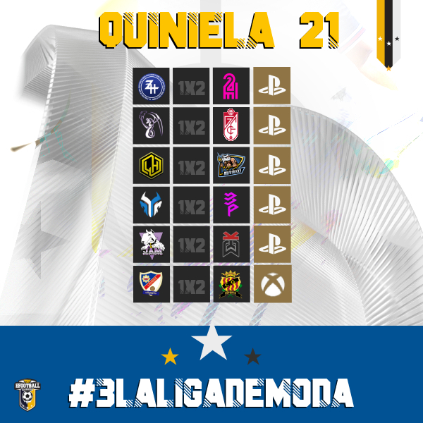 🎁¡Esta semana vuelve la #quiniela mistery prize ⁉️

👀¡¡Se el máximo acertante de la semana y llévate tu #premio para casa!!🎁

🤔¿Cómo conseguirlo? 

✍️ Rellena 1X2
➡️ Sigue a @PLGeFootBall
🔁 RT 

😎¡Así de fácil!

👊#3laligademoda #clubespro #fifa22