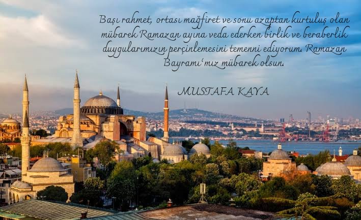 Başı rahmet, ortası mağfiret ve sonu azaptan kurtuluş olan mübarek Ramazan ayına veda ederken birlik ve beraberlik duygularımızın perçinlemesini temenni ediyorum. Ramazan Bayramı’mız mübarek olsun.

#RamazanBayramı