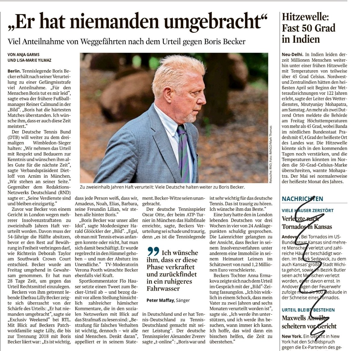 jdoeschner's tweet photo. 130 Zeilen für die "Anteilnahme" mit einem verurteilten Steuerbetrüger.
24 Zeilen für Millionen Opfer der Klimakrise in Indien.
#MedienInDerKlimakrise #klimacharta @klimajourno #Klimakrise https://t.co/6C56nite4h