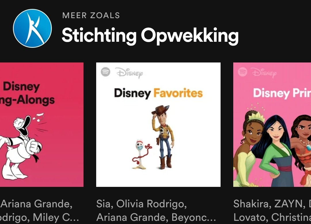 Ik denk dat we spotify moeten evangeliseren, als hij denkt dat opwekking in dezelfde categorie als disney valt

#Spotify #opwekking #disney