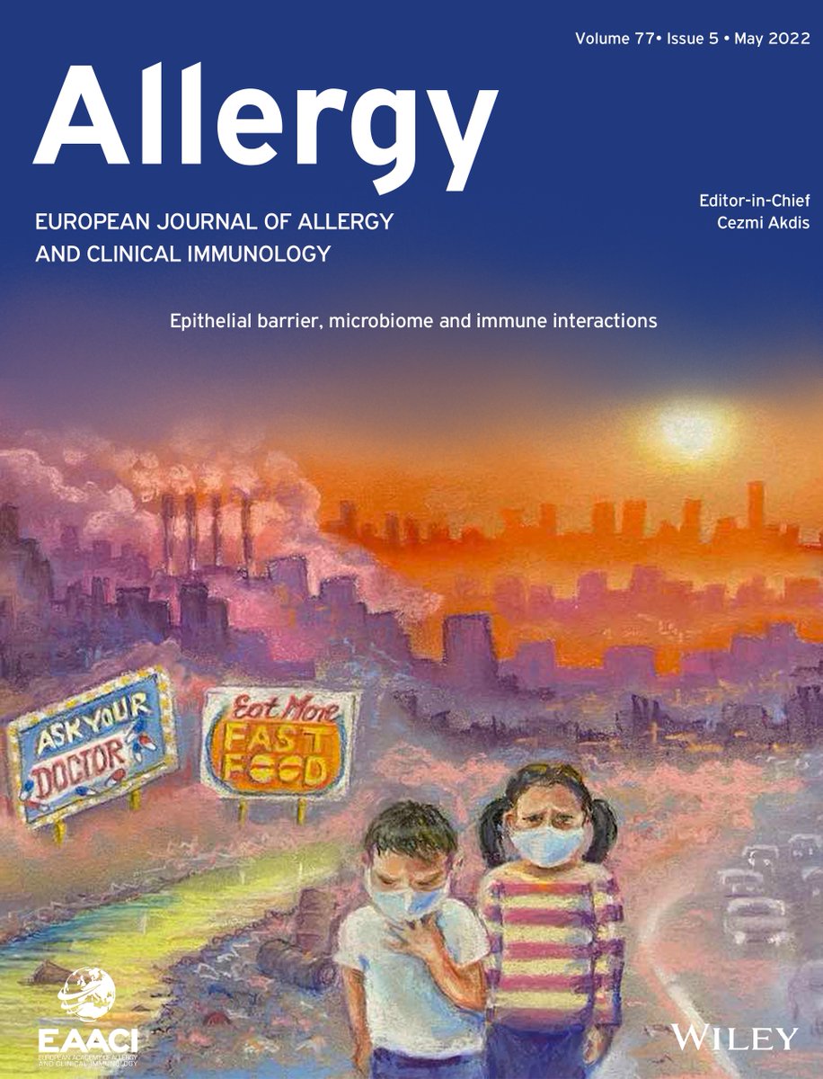 Environmental factors arising from industrialization, modernization and modern lifestyle damage the integrity of the #epithelialbarrier, predisposing an individual to allergic, autoimmune and chronic diseases. 

Cover artwork by Prof. Susan L. Prescott
