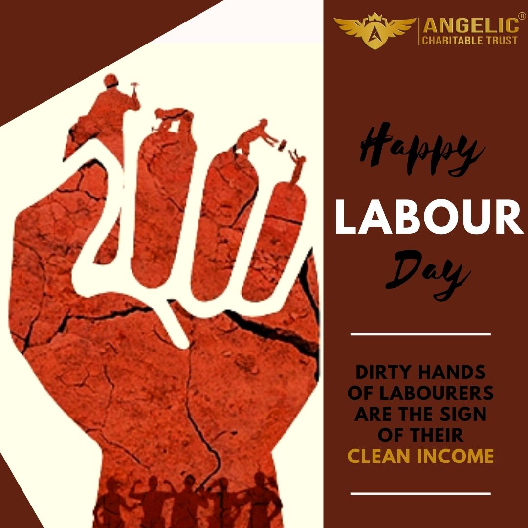 Angeliccharityt's tweet photo. #happylabourday 
Every year labour day is celebrated on 1st of May .
Dirty hands of labourers are the sign of their CLEAN INCOME. 
Labourers earn and live with dignity , without labour nothing prospers in this world.

#Angelic
#ANGELICCHARITABLETRUST
#internationallabourday https://t.co/nwZxHMGVKp