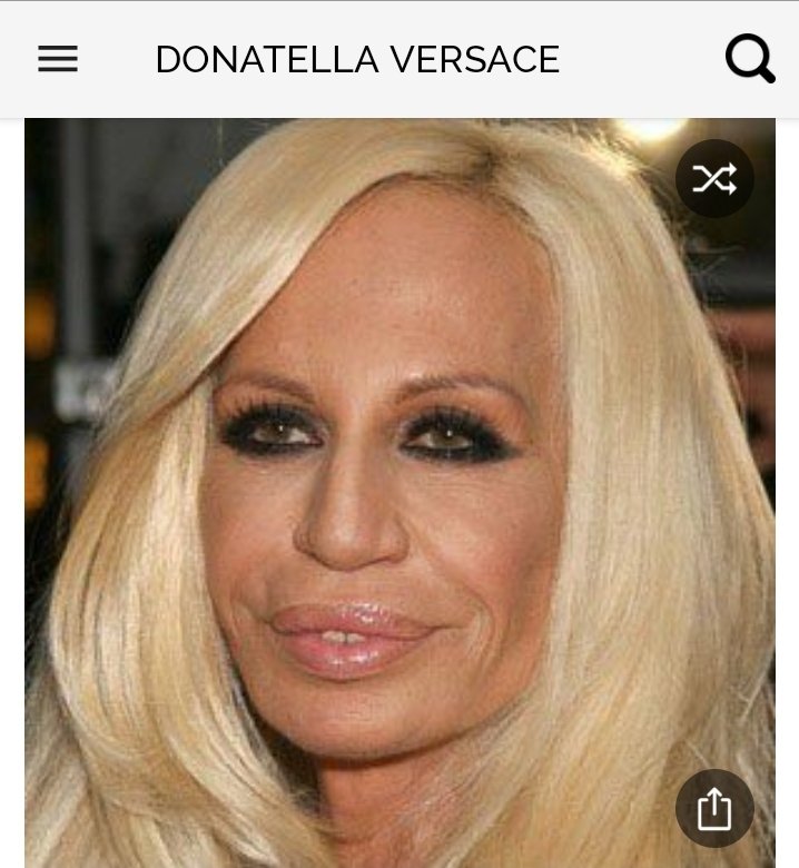 Happy birthday to this great fashion designer.  Happy birthday to Donatella Versace 