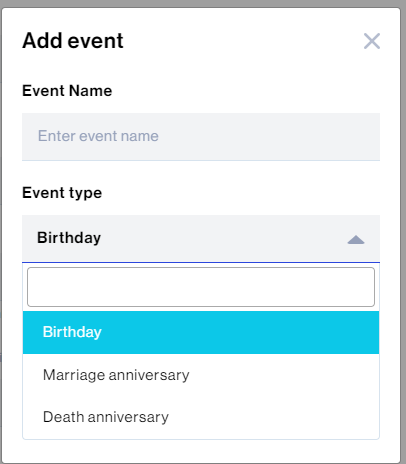 mrrajpatel's tweet photo. Why do you need UX designer #UXDesigner 
'My Profile' has option to add event for 'Death Anniversary' https://t.co/pVQNRdUNpz