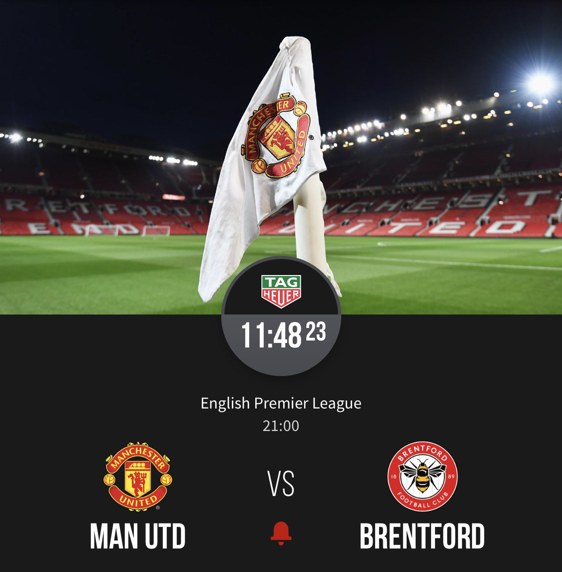RickyManUtdCT's tweet photo. MATCHDAY EXCITEMENT LOADING……..
Tonight my Beloved MAN UNITED face an inform BRENTFORD in our final Home Game of the season. Kick-Off @ 21:00….
#GetInBoys
#MU4LIFE
#GGMU4EVER https://t.co/PUAsoOLoFd