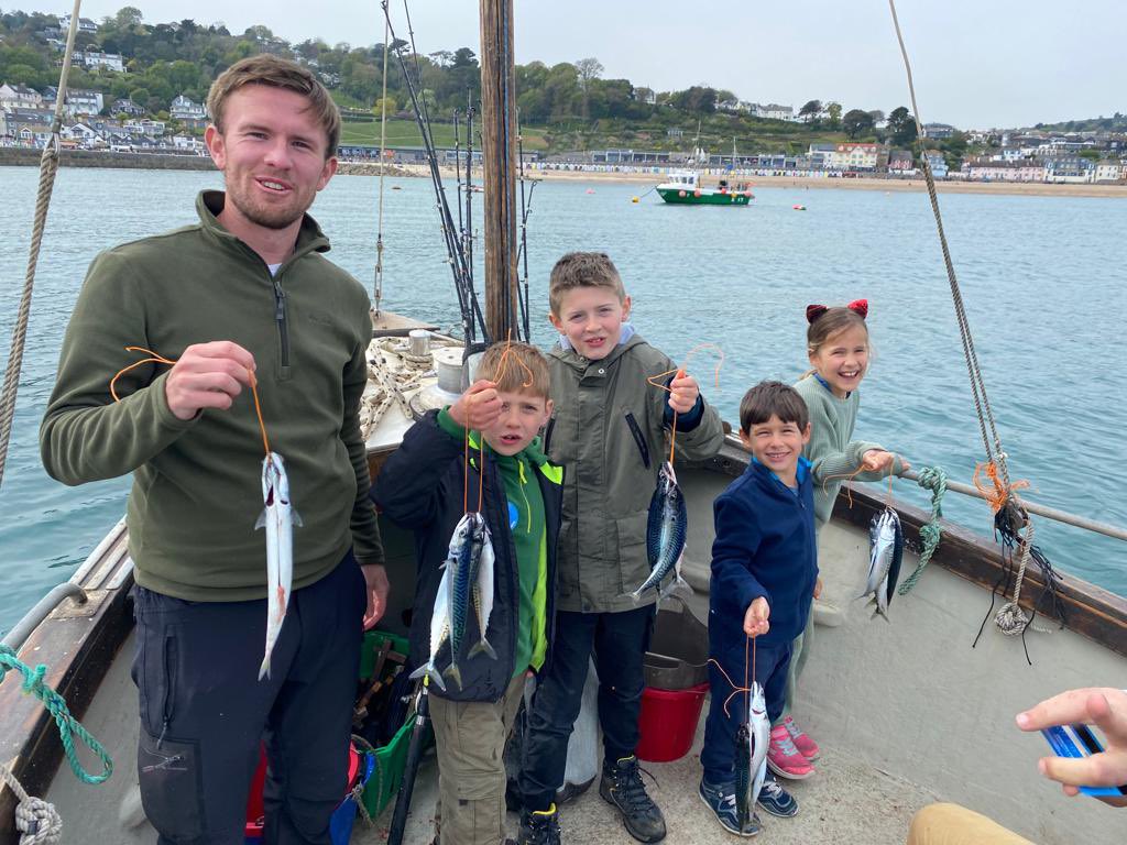 lymefishing's tweet photo. We had a great day fishing on Saturday, 6 congers caught and released on the Deep Sea Fishing Trip and a good showing of mackerel on the afternoon Mackerel Fishing Trips. We’ve got spaces this week if you’d like to join in. https://t.co/X1yWtH7oYp