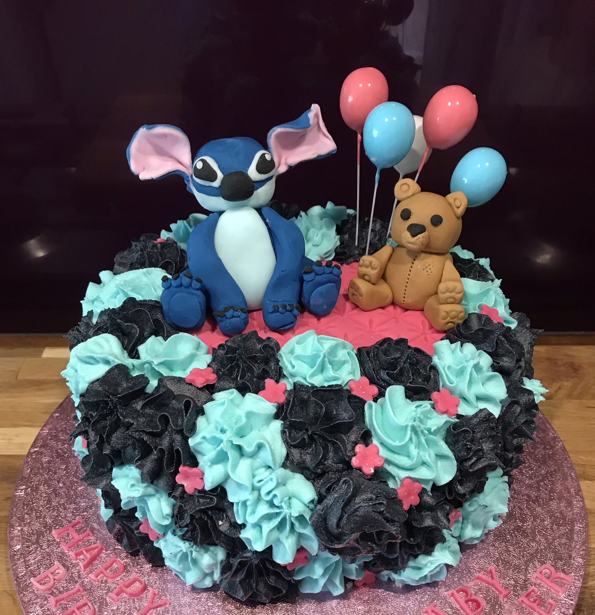 Double the celebrations! 30th Birthday and Baby Shower cake all-in-one