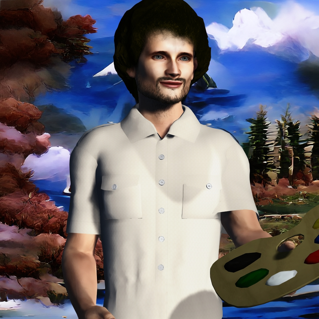 NFTunians's tweet photo. @_NftCollectors @cybotz_nft Unique VitalikPunk #0504 just   0.0018 eth
https://t.co/yFX0RDcqHH
1000 Unique Vitalik Punks
In memory of Bob Ross
Thanks https://t.co/EInobdVEYW