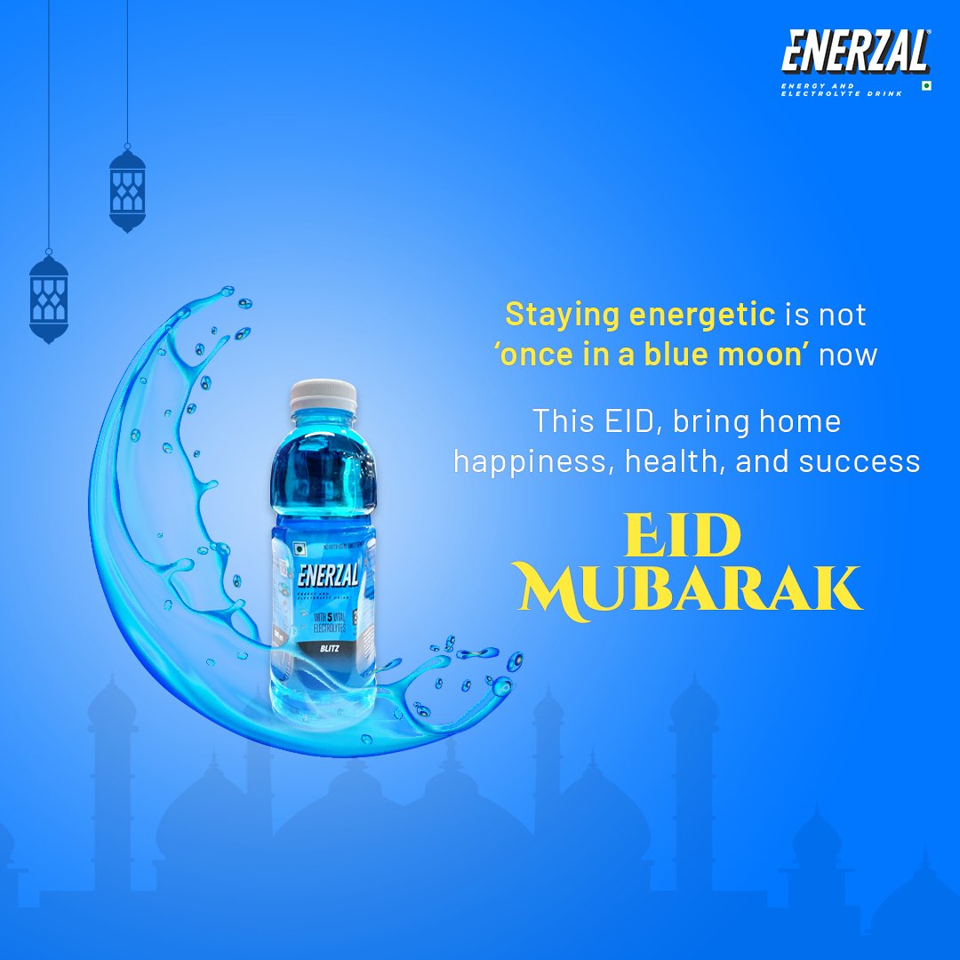 EnerzalIndia's tweet photo. May this EID finds you in good health and energy to achieve more! #EidMubarak to all of you and your family.
#Blitzup #EnergyDrinks #Blueberry #Kiwi #Orange #BlueDrinks #WellnessDrink #RealFruits #ShopOnline #EnerzalIndia #happyeid #Ramzanid #eidulfitr #eidulfitr2022 https://t.co/qa8KYobMAJ