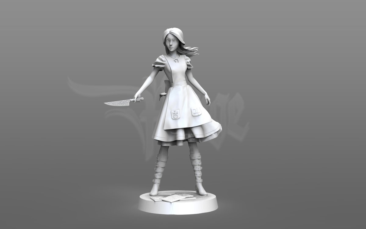 ForgeGabi's tweet photo. Model based on one of my favorite games from @americanmcgee 
The model is custom-made and will go to print soon
#render #zbrush #fanart #AliceMadnessReturns https://t.co/j44t3IAn0v