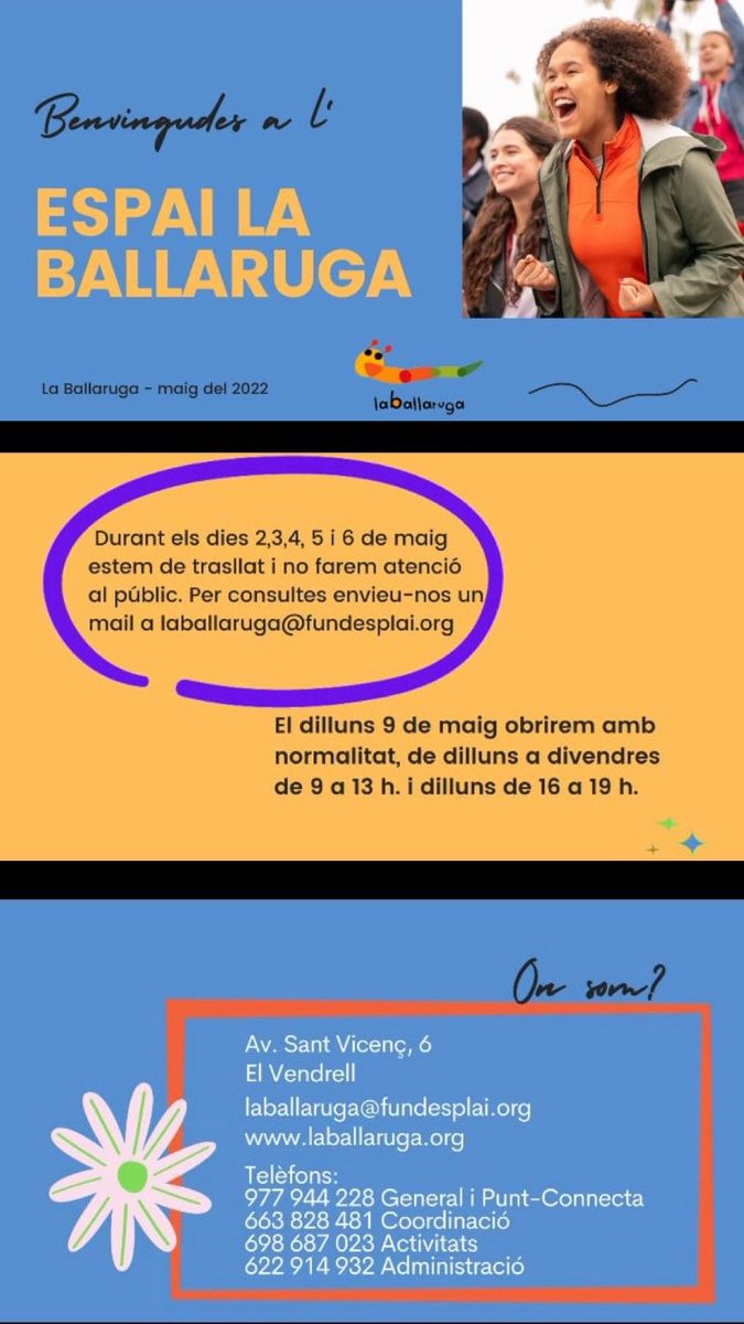 Més info a la web: laballaruga.org
#laballaruga #Local #baixpenedes