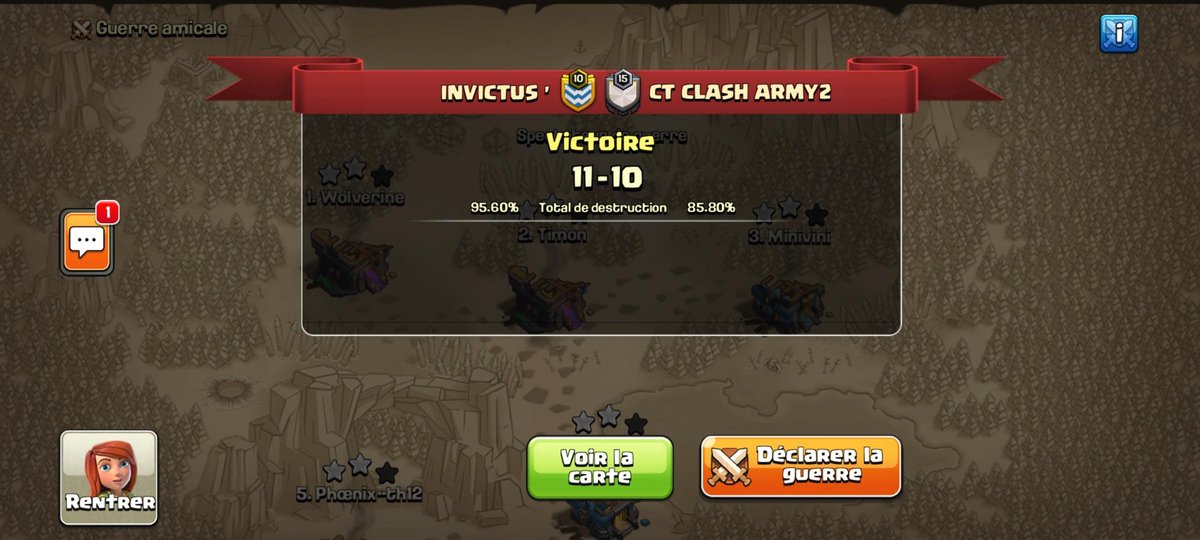 InvictuS (@invictus_clanfr) on Twitter photo Match de barage pour accéder à l'ECL. GG aux <a href="/jedi_family/">ᴶᵉᵈᶦ̈ 𝔽𝔸𝕄𝕀𝕃𝕐</a> , le match était tendu jusqu'au bout. Beaucoup de gros pourcentages et beaucoup de fail time. 😅
Nous voilà donc qualifiés pour l'ECL organisée par <a href="/EMAGINE_GAMING/">E-MAGINE GAMING</a> C'est la 1ère fois que nous y participons ! Match de barage pour accéder à l'ECL. GG aux <a href="/jedi_family/">ᴶᵉᵈᶦ̈ 𝔽𝔸𝕄𝕀𝕃𝕐</a> , le match était tendu jusqu'au bout. Beaucoup de gros pourcentages et beaucoup de fail time. 😅
Nous voilà donc qualifiés pour l'ECL organisée par <a href="/EMAGINE_GAMING/">E-MAGINE GAMING</a> C'est la 1ère fois que nous y participons !