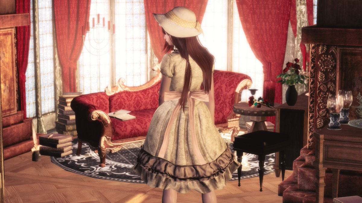 ロリータ服で撮影！👗
#Skyrim #スカイリム