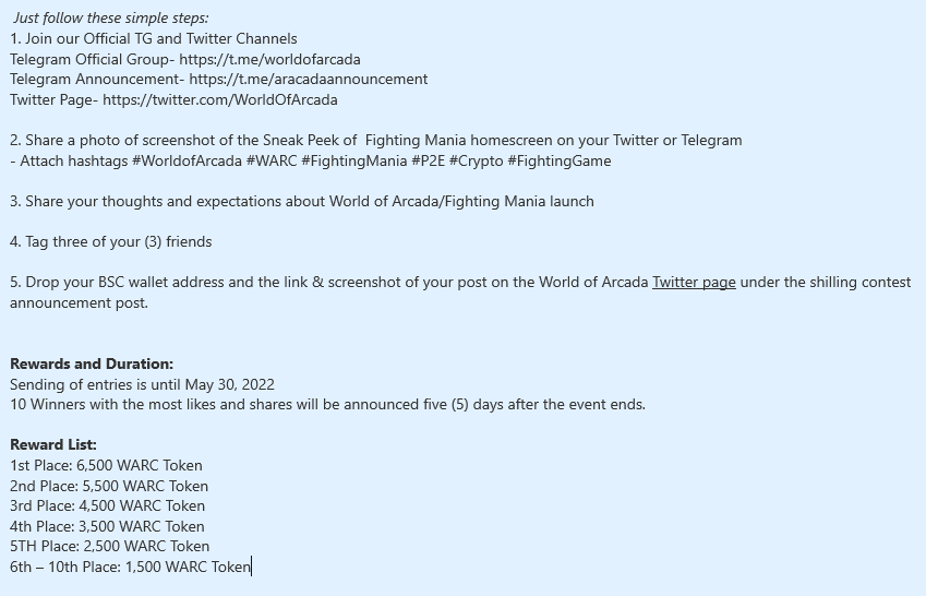 World of Arcada tweet media