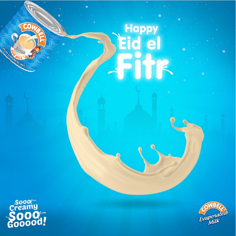 May this Eid bring you joy unlimited, may all your wishes come true on this holy day, and may you and your family be blessed. Happy Eid El Fitr! #SooCreamySoooGooood #CowbellOurMilk #EidElFitr