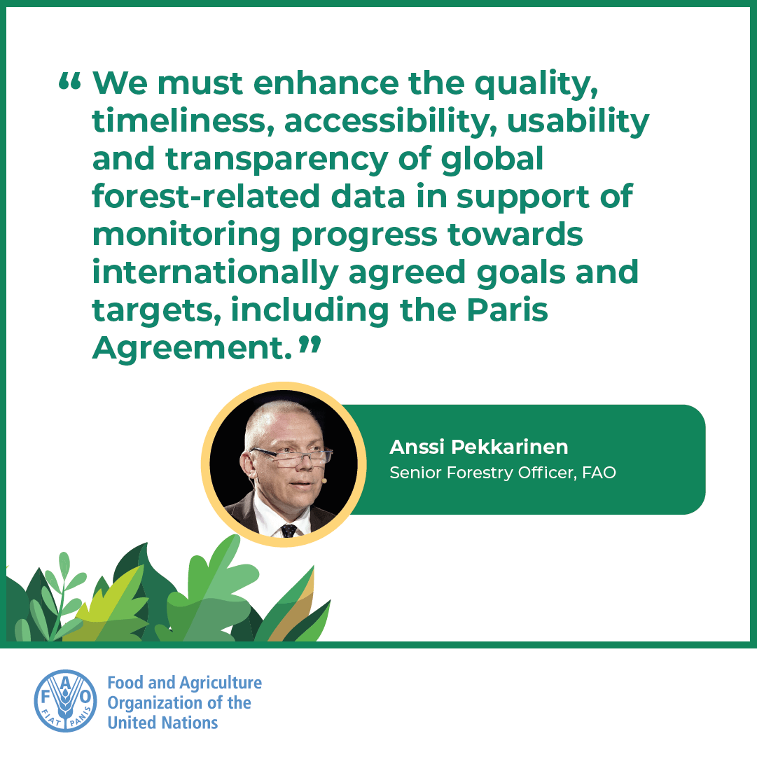 FAOForestry's tweet photo. "We must enhance the quality, timeliness, accessibility, usability and transparency of global forest-related data in support of monitoring progress towards internationally agreed goals and targets, including the Paris Agreement." @FAO's Anssi Pekkarinen at #WFCKorea 

@anssipek https://t.co/uhu4QPjo8j