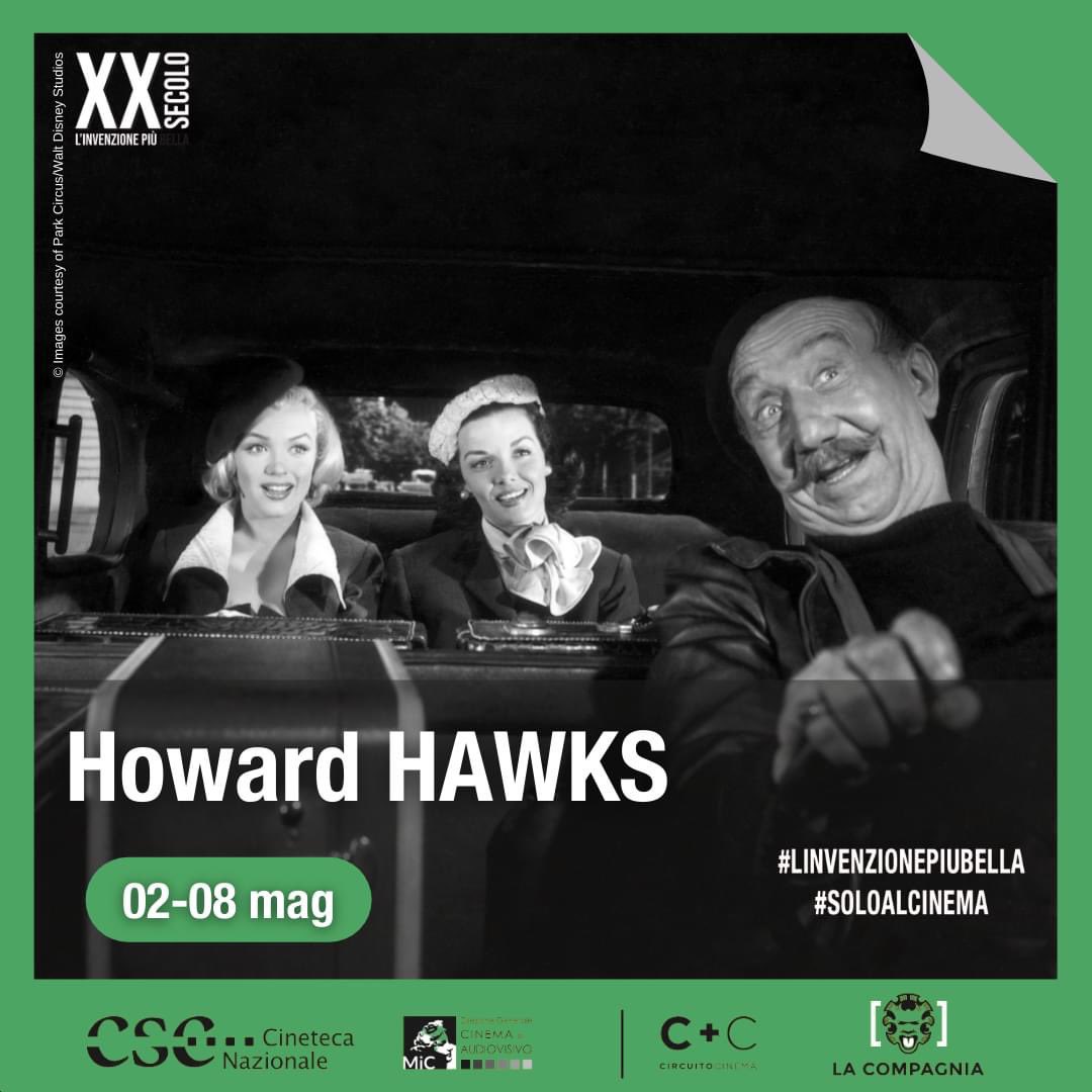 #HowardHawks è universalmente riconosciuto come uno dei padri fondatori e dei massimi esponenti del #cinema americano, di cui rivoluzionò i generi. In arrivo nelle sale di #Roma e di #Firenze dal 2 all’8 maggio: bit.ly/3MOSlk5